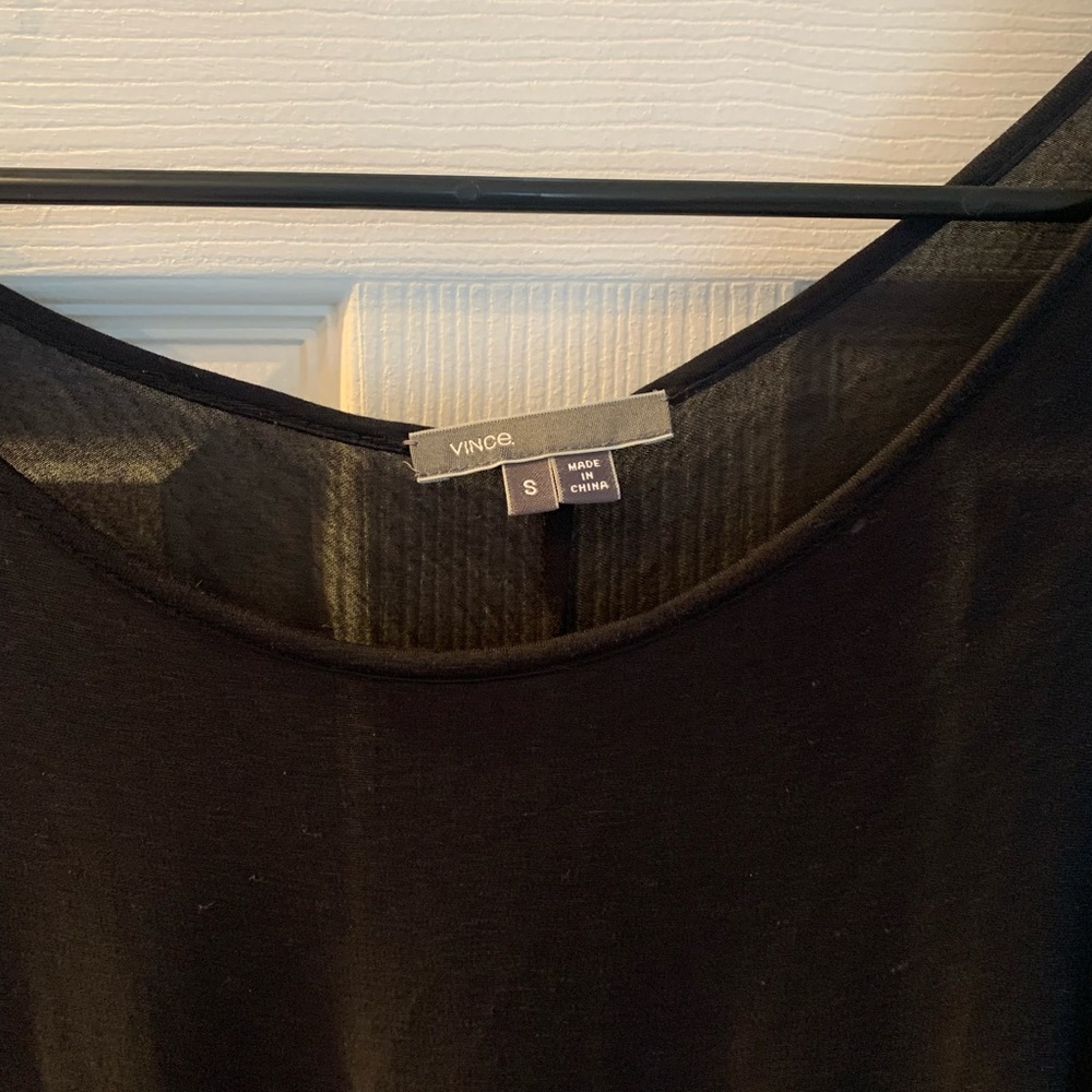 Vince black t shirt small